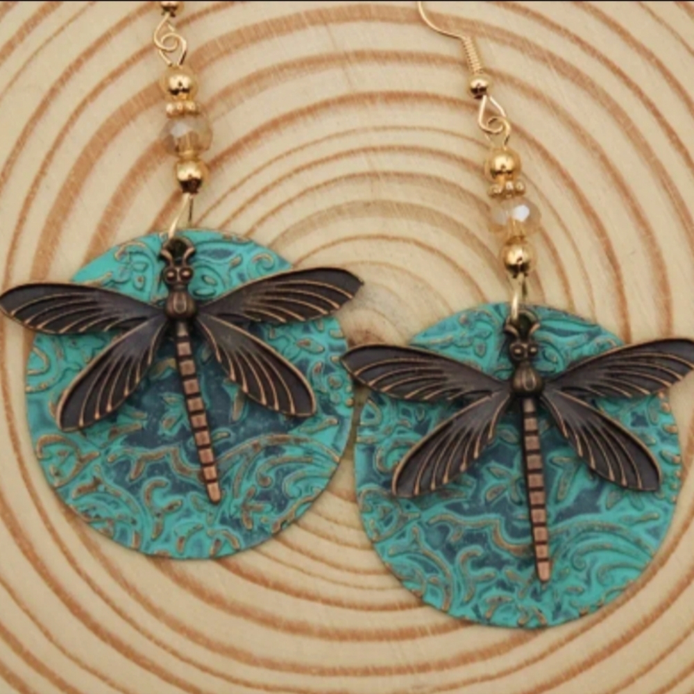 Boho Dragonfly Earrings